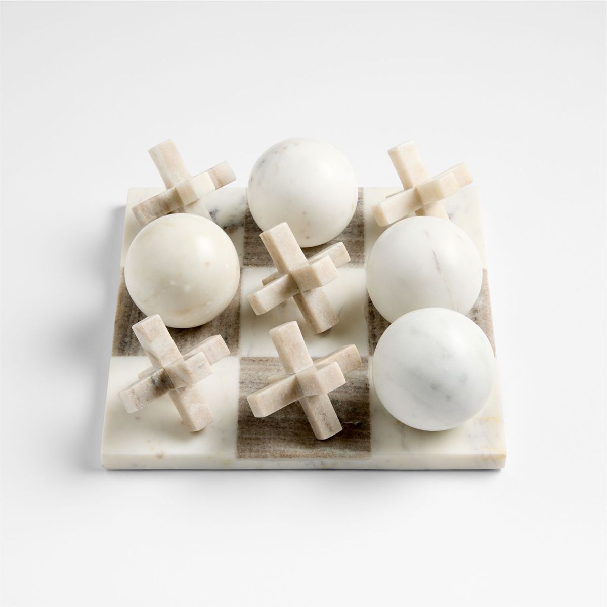 CRATE & BARREL - Tic Tac Toe 3D de Mármol