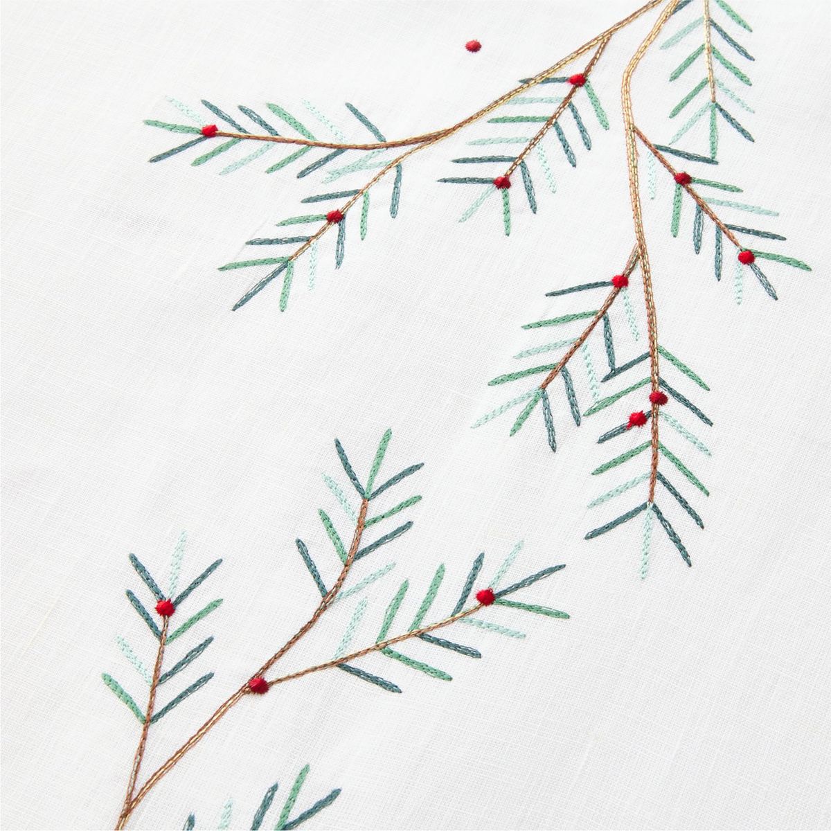 CRATE & BARREL - Camino De Mesa Navideño 229cm