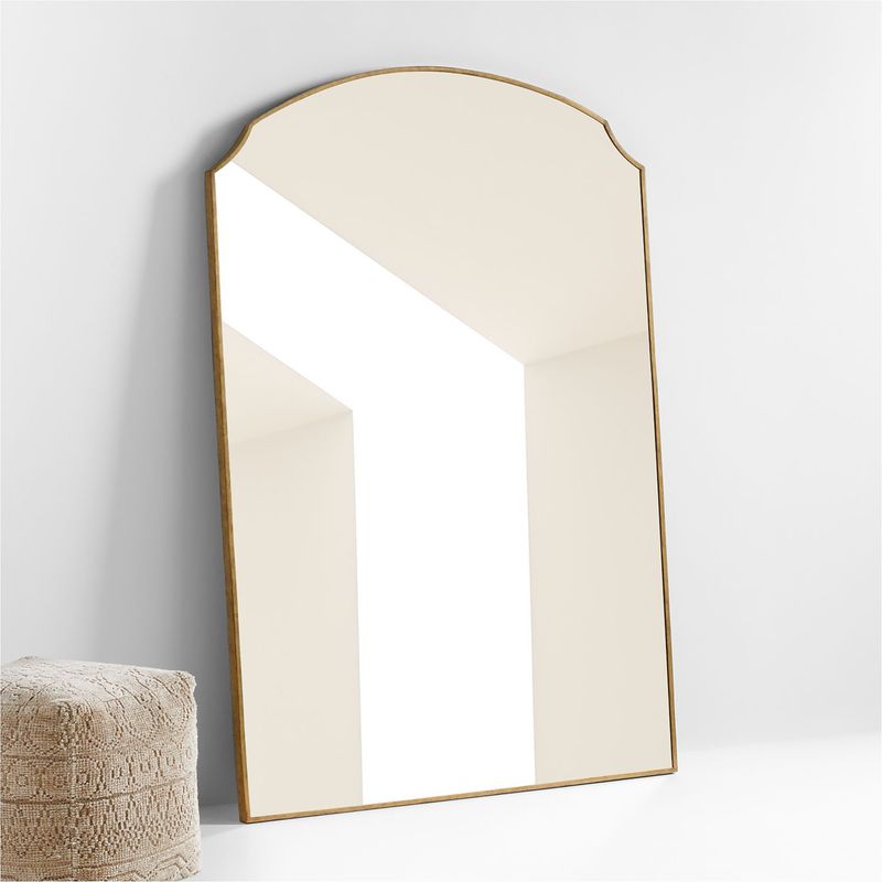 CRATE & BARREL - Espejo de Piso Emmy Brass