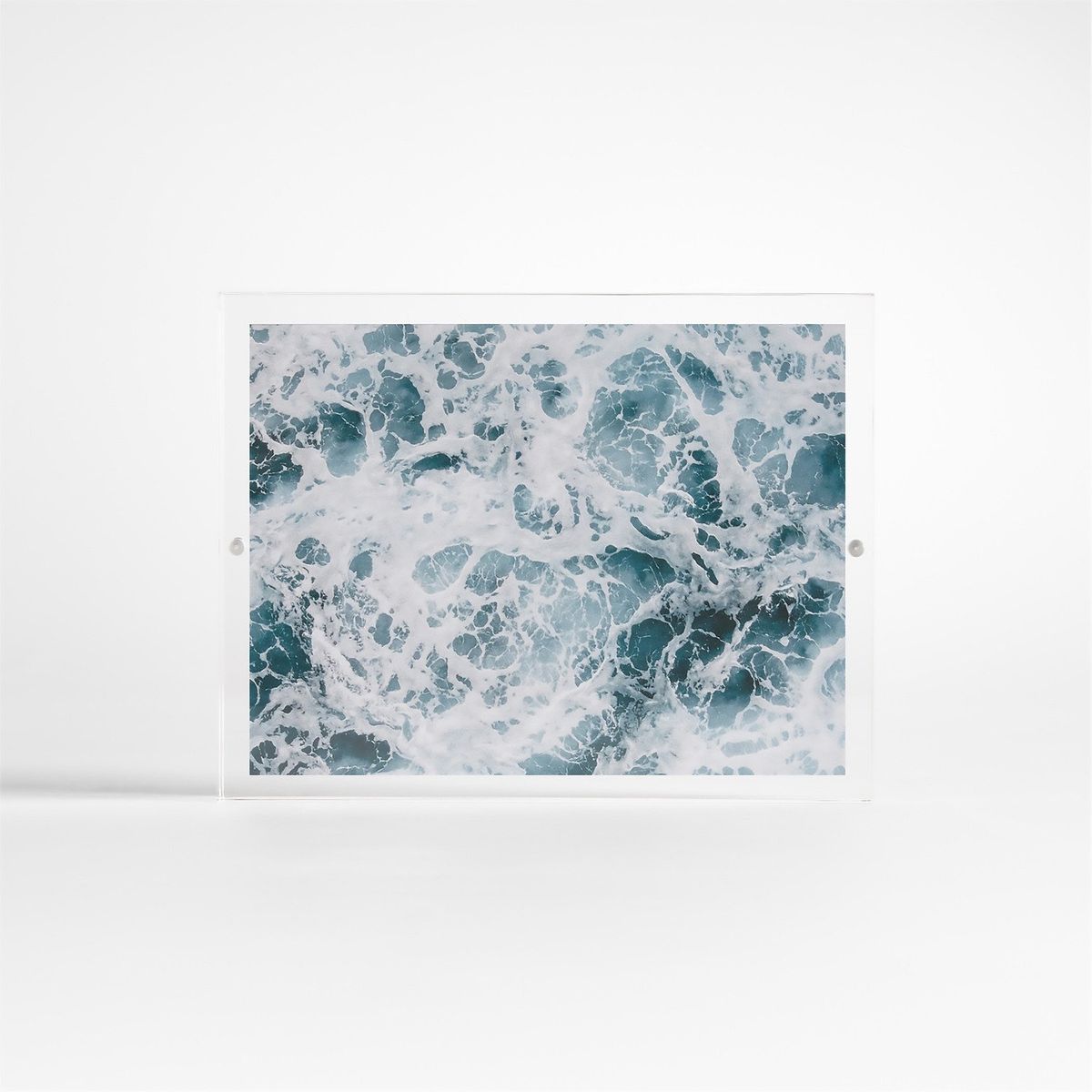 CRATE & BARREL - Marco de Fotos de Bloque Acrílico de 15x20cm