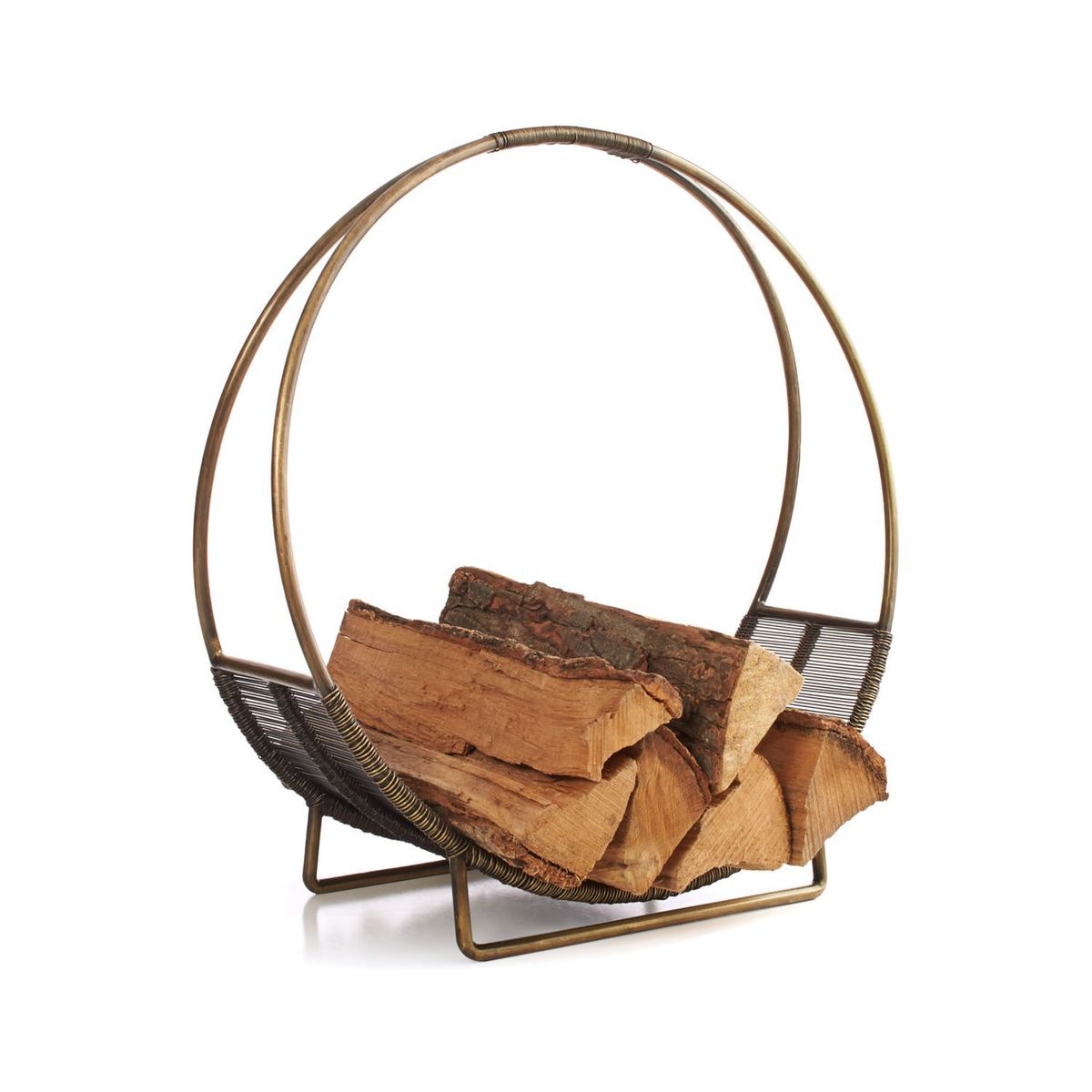 CRATE & BARREL - Portaleña de Latón Envejecido Crate & Barrel