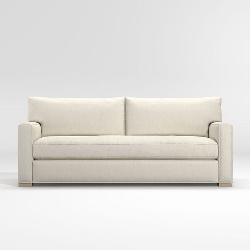 CRATE & BARREL - Sofá Axis Bench con Estructura de Madera de 3 Cuerpos