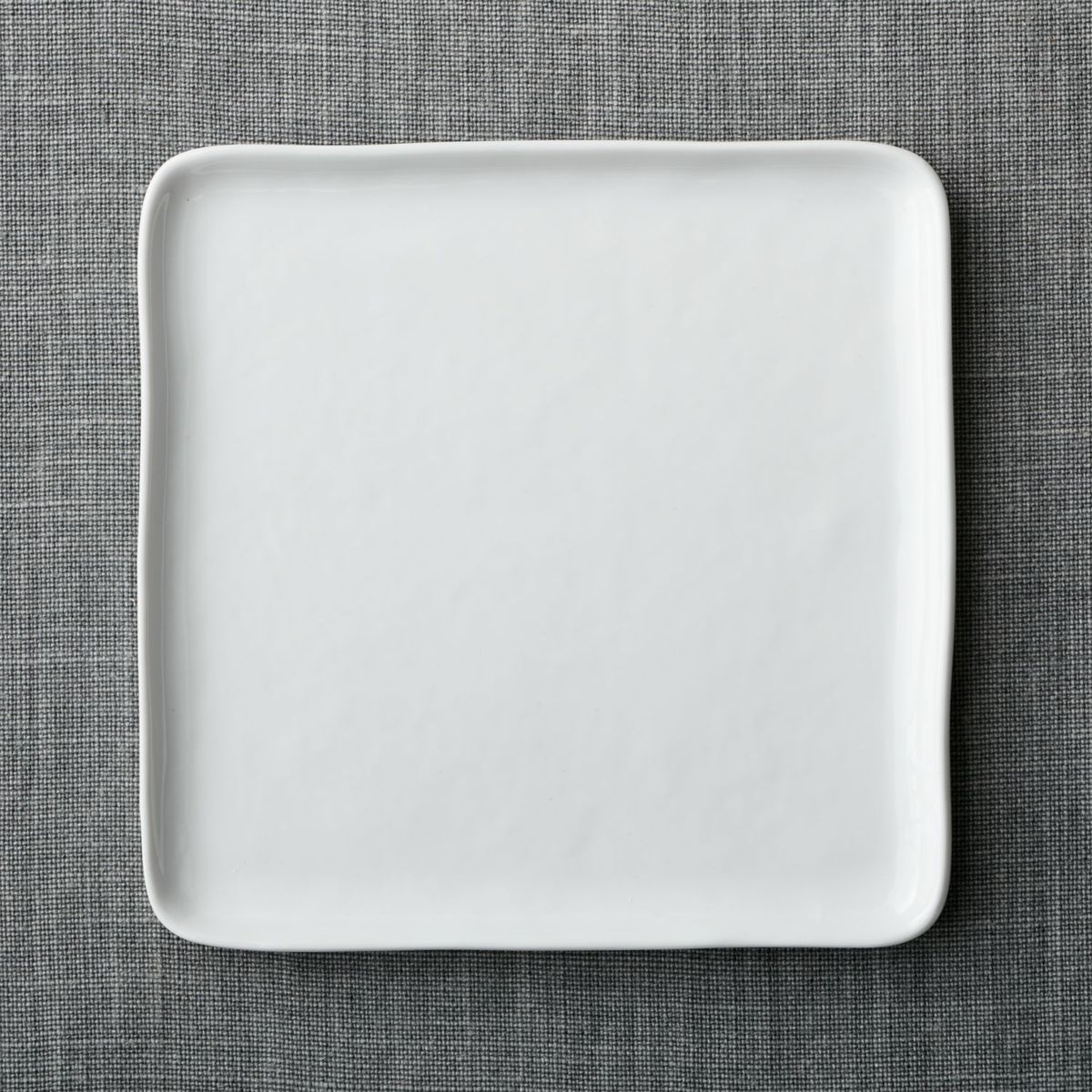 CRATE & BARREL - Plato de Fondo Cuadrado Mercer