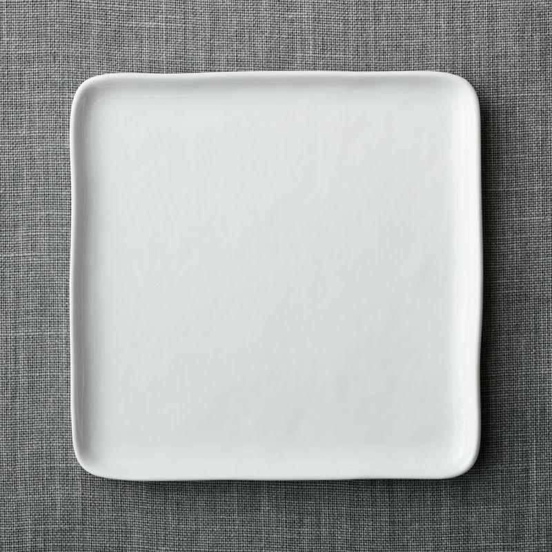 CRATE & BARREL - Plato de Fondo Cuadrado Mercer