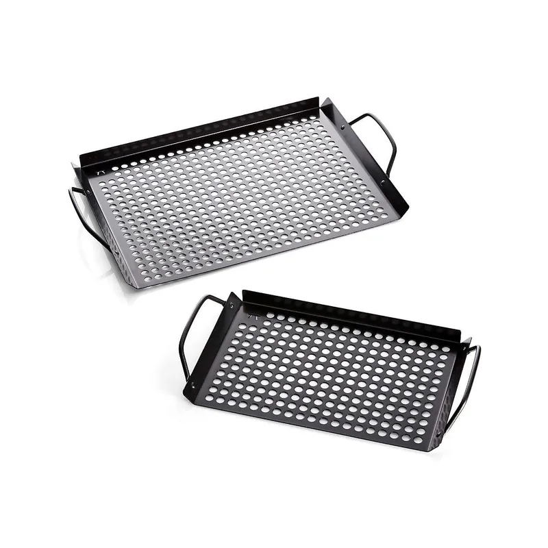CRATE & BARREL - Set de 2 Rejillas Antiadherentes para Parrilla