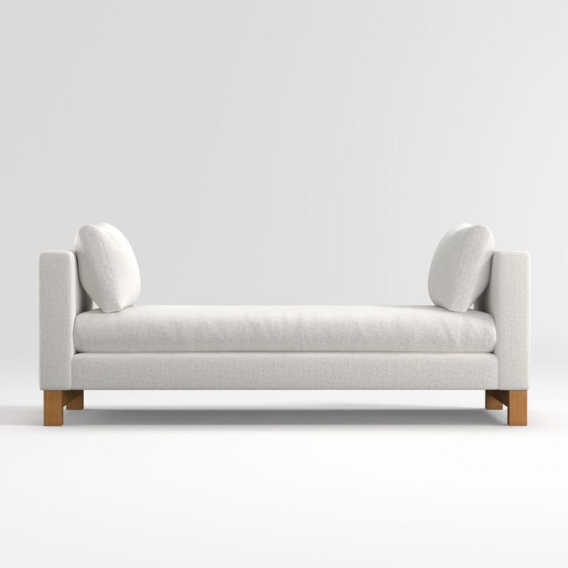 CRATE & BARREL - Sofá Cama Con Patas De Madera Pacific 3 Cuerpos