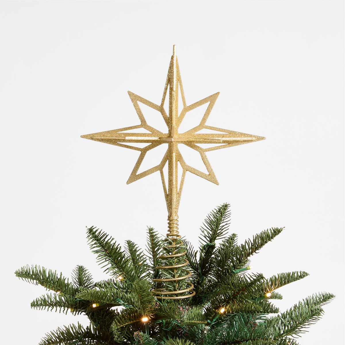 CRATE & BARREL - Estrella Dorada Para Arbol De Navidad