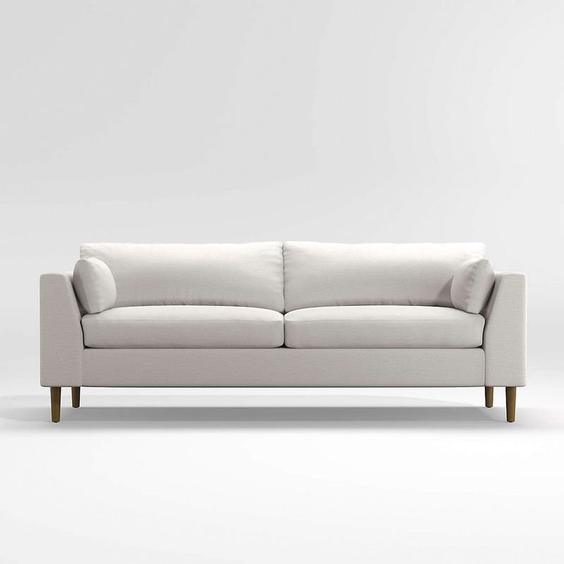 CRATE & BARREL - Sofá Avondale con Patas de Madera de 3 Cuerpos