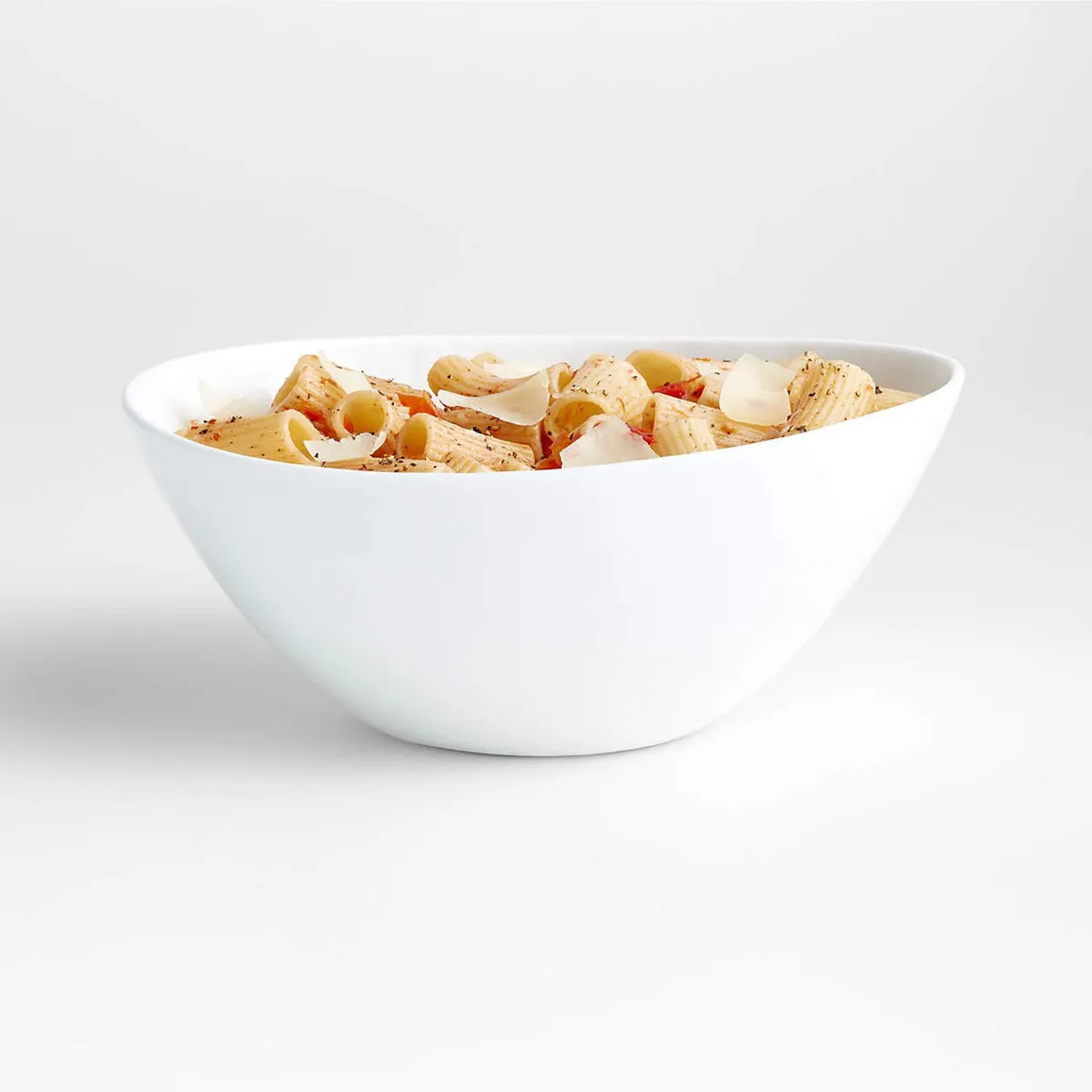 CRATE & BARREL - Bowl Hondo De Porcelana Mercer Blanca 47oz