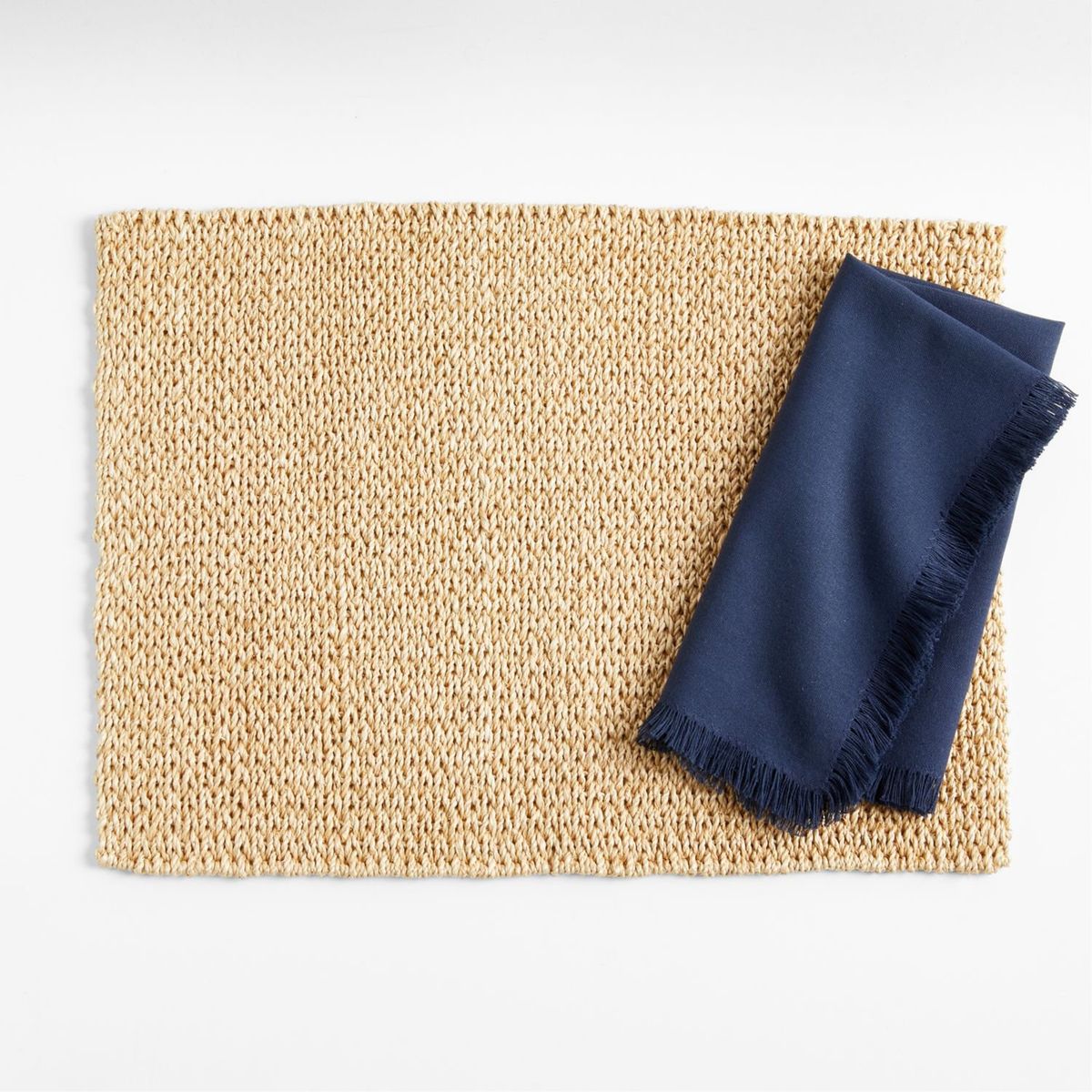 CRATE & BARREL - Servilleta Craft con Flecos