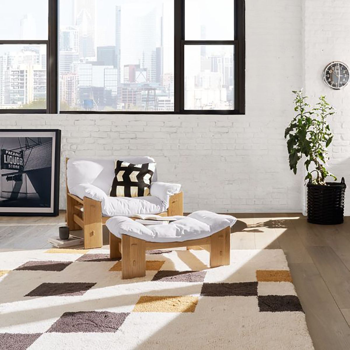 CRATE & BARREL - Alfombra Shinola Shag