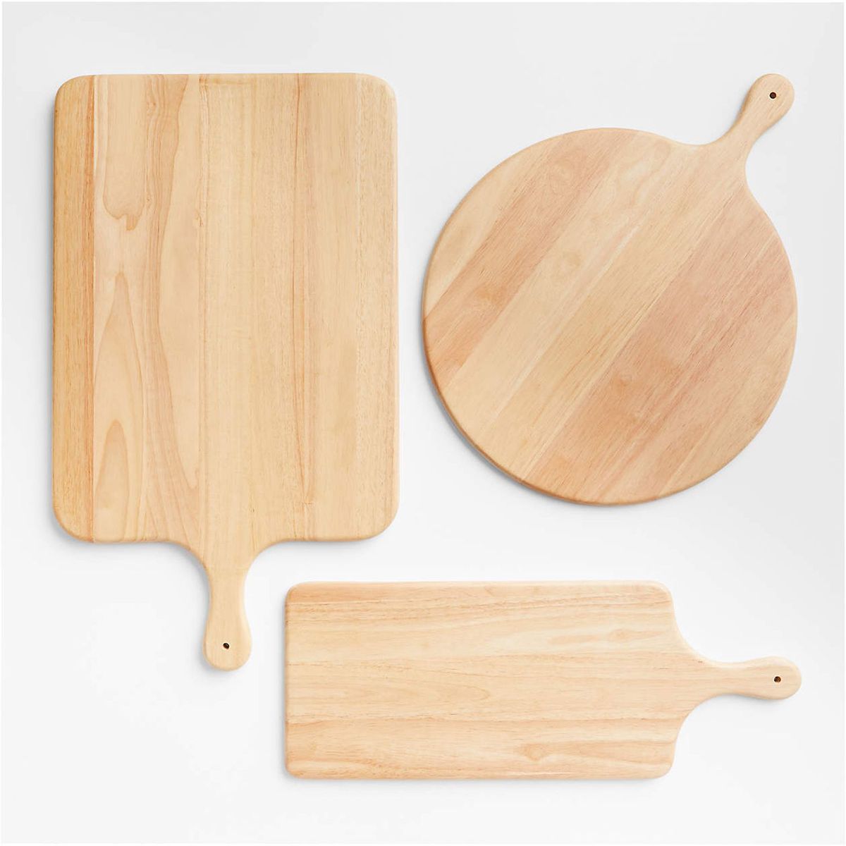 CRATE & BARREL - Tabla Natural Tondo Paddle