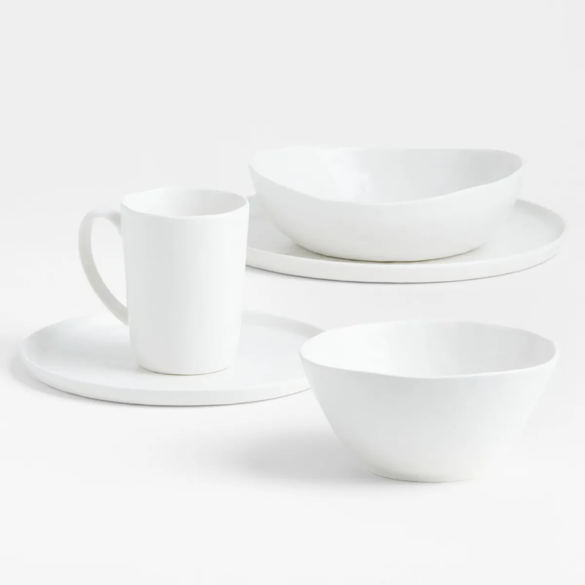 CRATE & BARREL - Bowl Cereal De Porcelana Mercer Blanco Mate