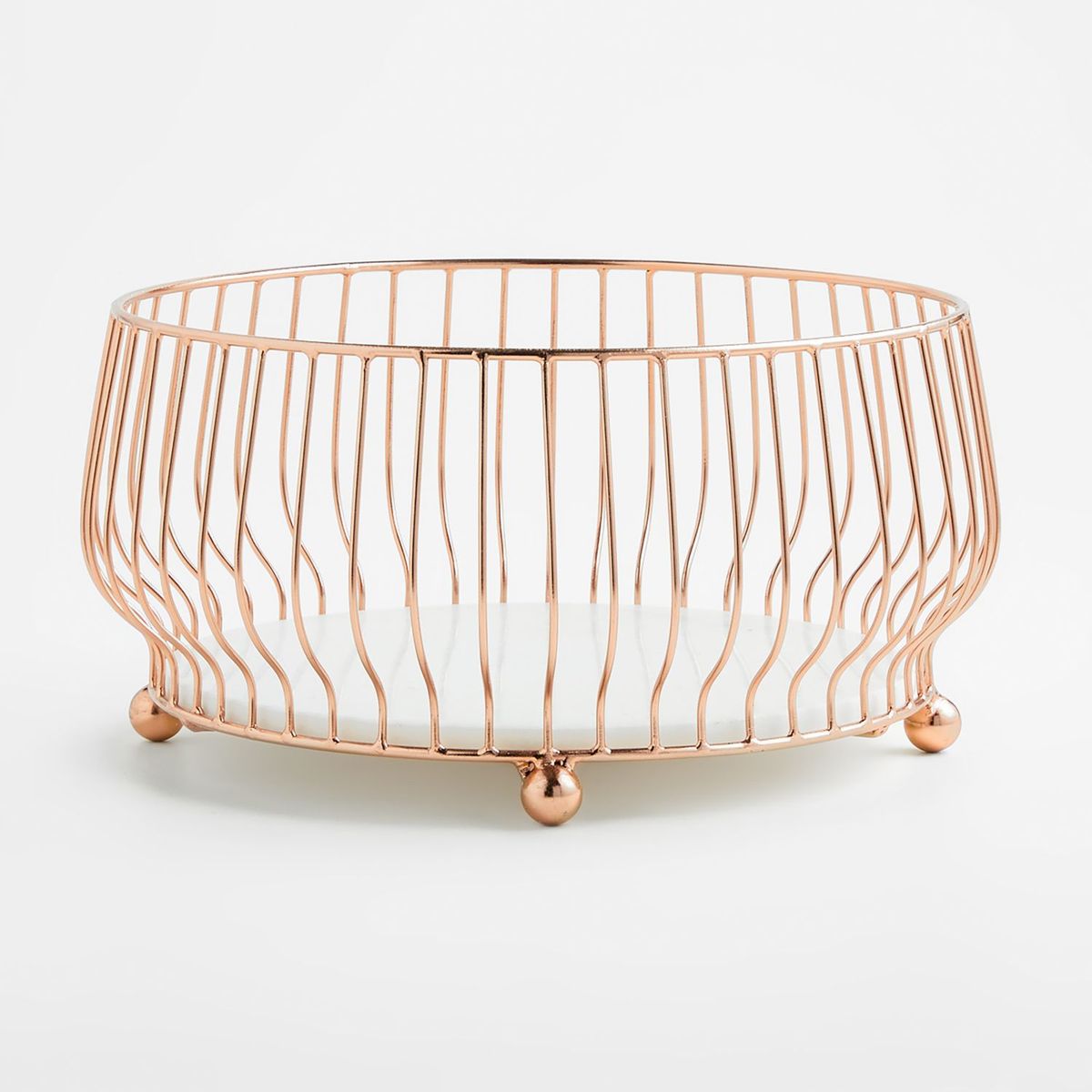 CRATE & BARREL - Frutero Cora de Cobre