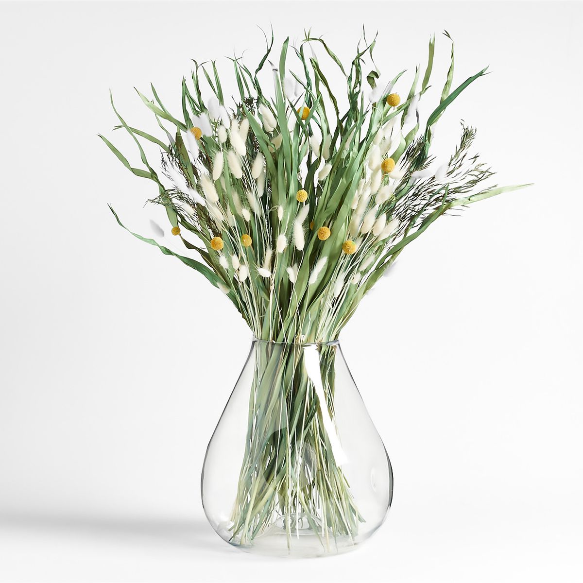 CRATE & BARREL - Florero Regen De Vidrio 38cm