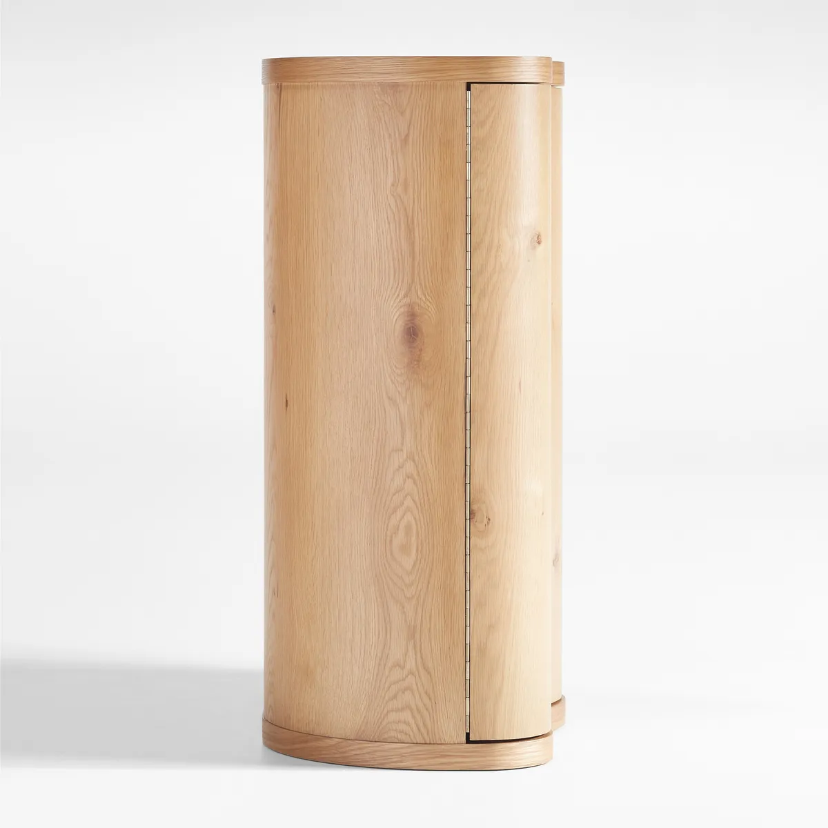 CRATE & BARREL - Bar Winslow de Madera de Roble 2 Puertas