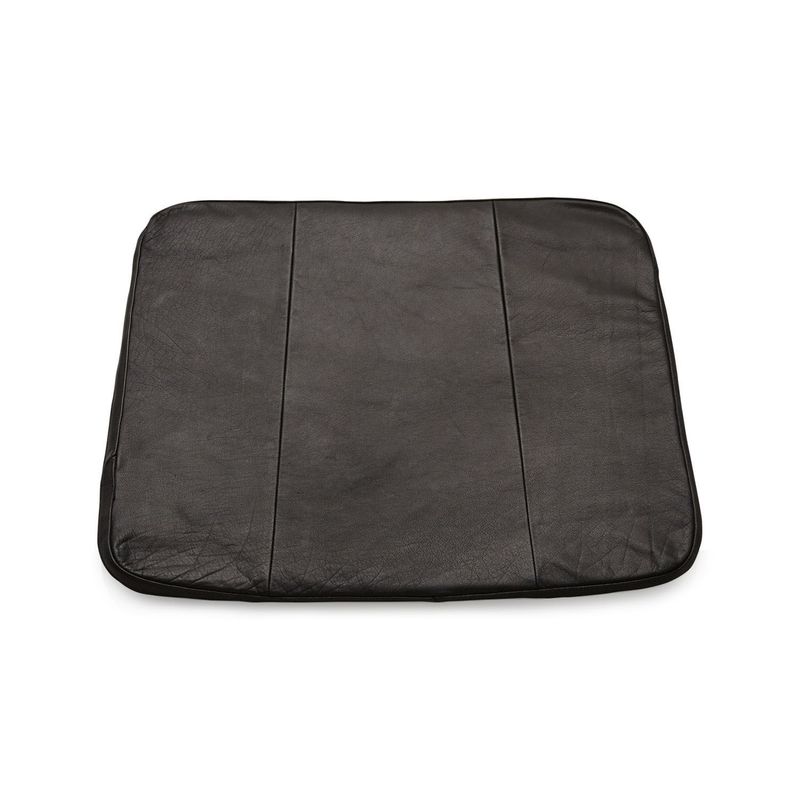 CRATE & BARREL - Cojín para Silla Tig de Cuero Negro