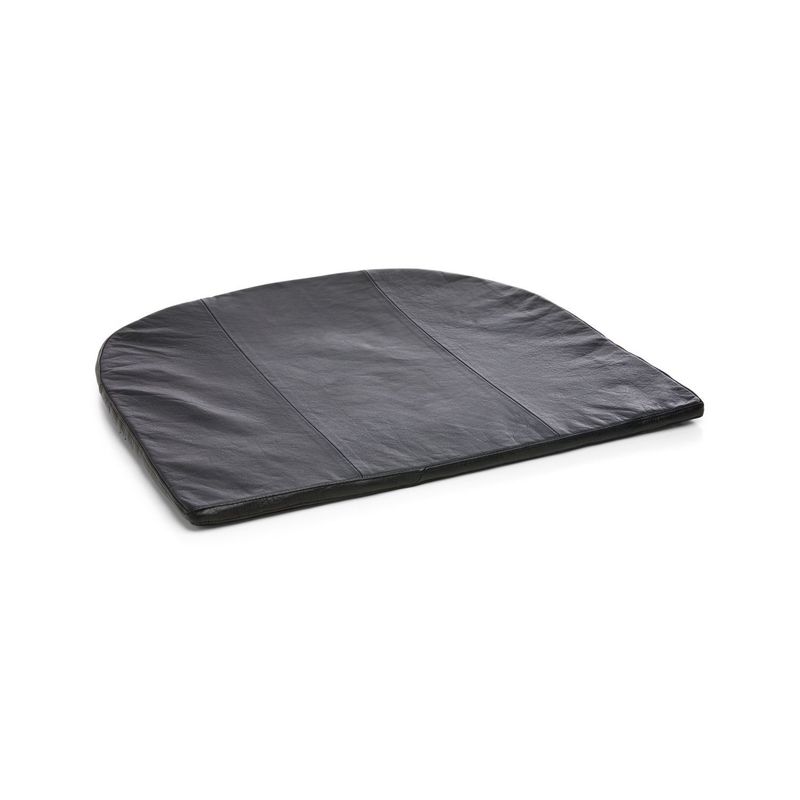 CRATE & BARREL - Cojín para Silla Tig Barrel de Cuero Negro
