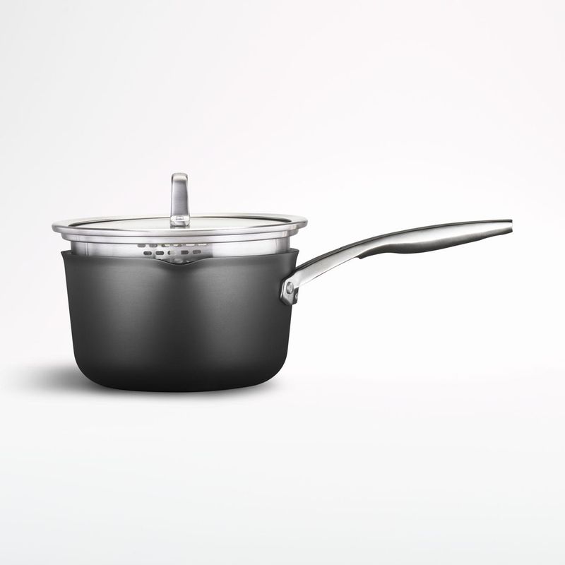 CRATE & BARREL - Cacerola Mineralshield Antiadherente Con Tapa Calphalon