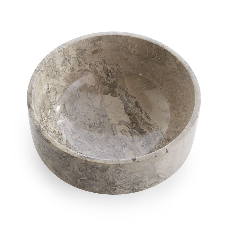 CRATE & BARREL - Bowl de Mármol Flint Gris Crate & Barrel