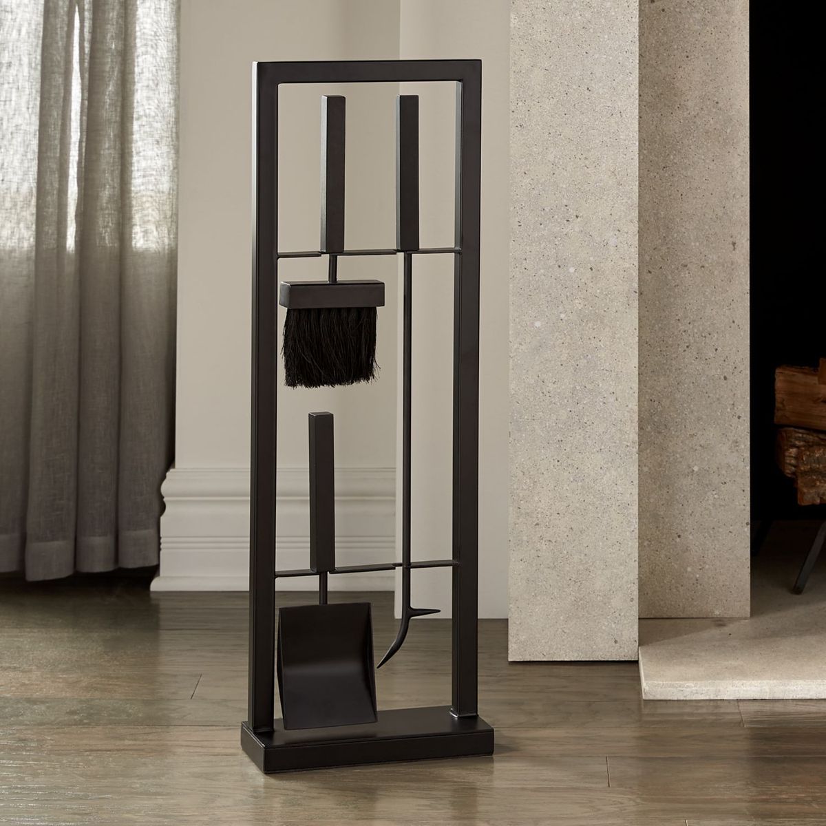 CRATE & BARREL - Juego de Utensilios para Chimenea Beau Fire  Crate&Barrel