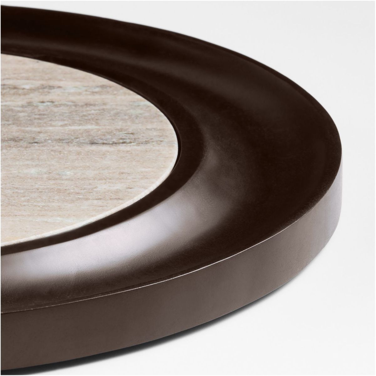 CRATE & BARREL - Set de Fuentes Tuscan de Mármol y Madera