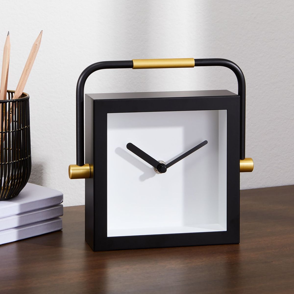 CRATE & BARREL - Reloj de Escritorio Blane 