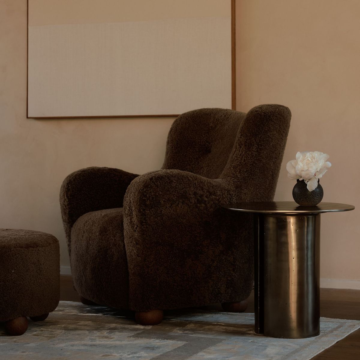 CRATE & BARREL - Mesa Auxiliar Argent By Athena Calderone