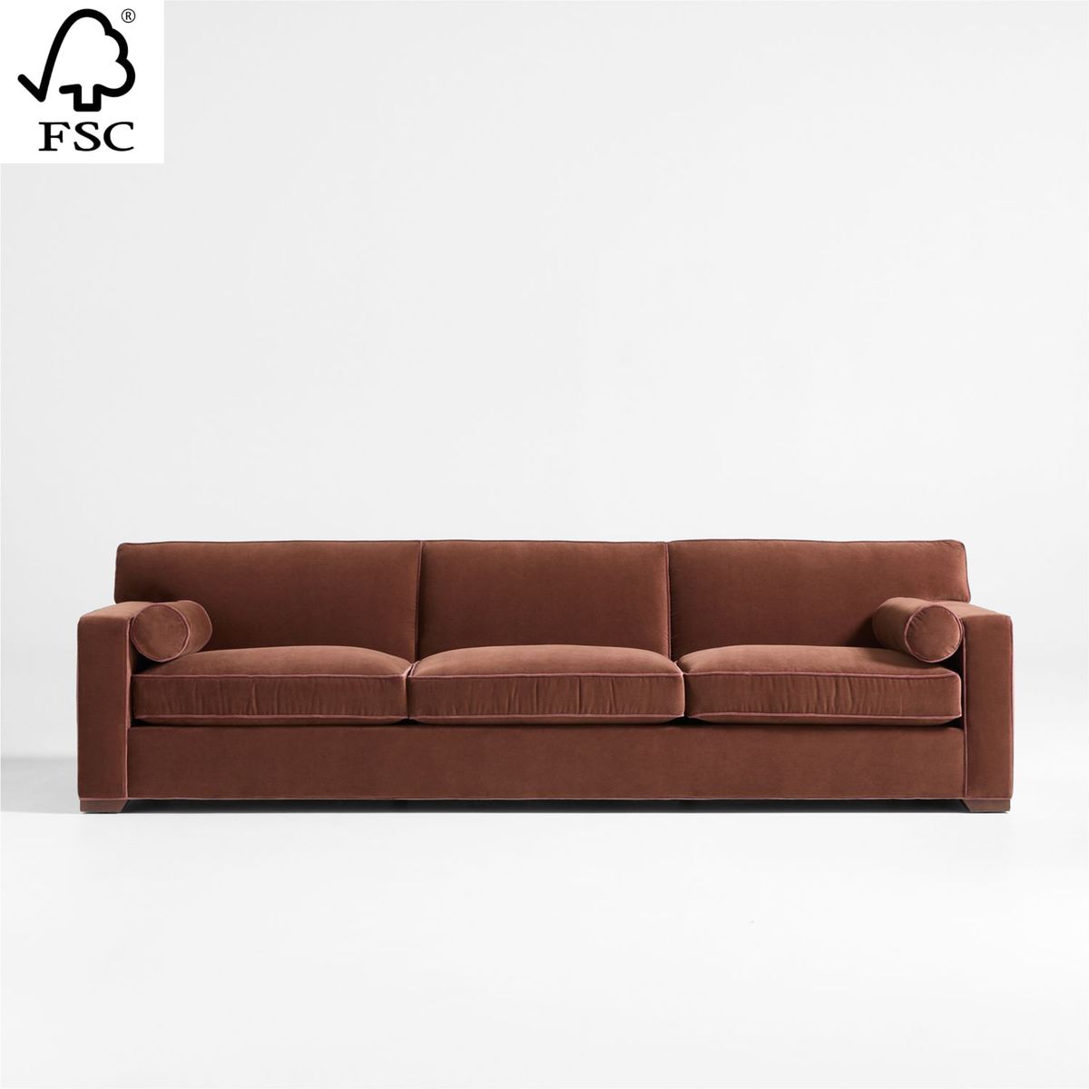 CRATE & BARREL - Sofá Raffiné By Athena Calderone 4 Cuerpos