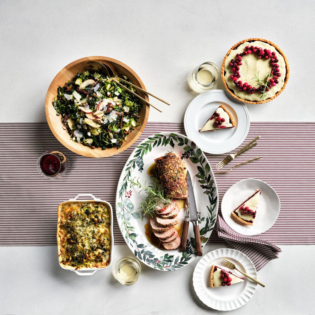 CRATE & BARREL - Bandeja Navideño Marin