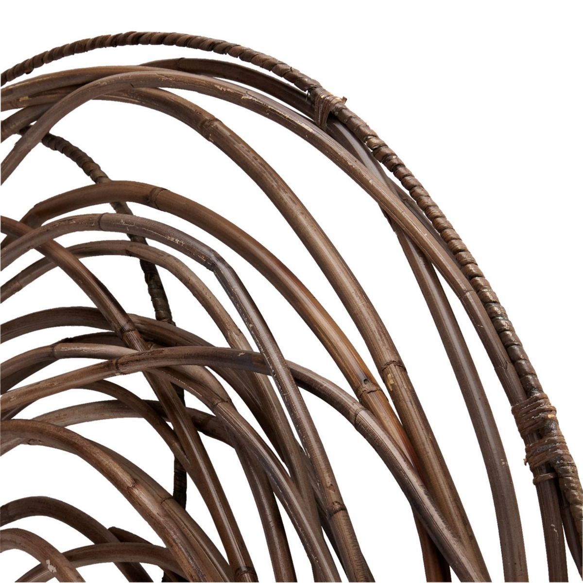 CRATE & BARREL - Arte para Pared de Círculos de Ratán Scribble