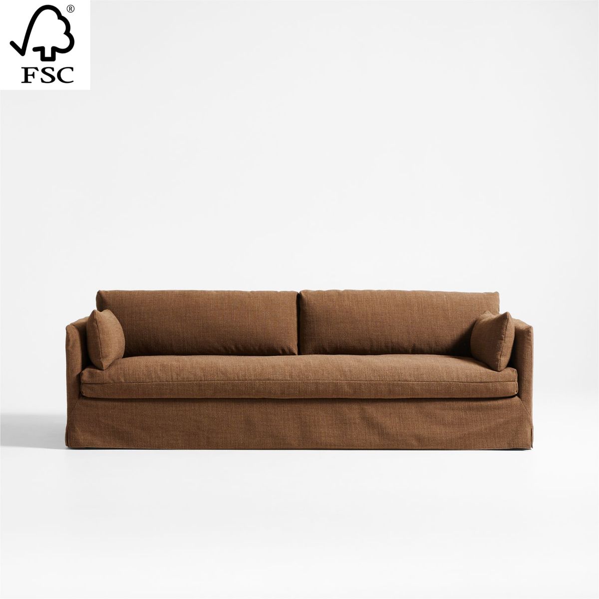 CRATE & BARREL - Sofá Rivera 4 Cuerpos