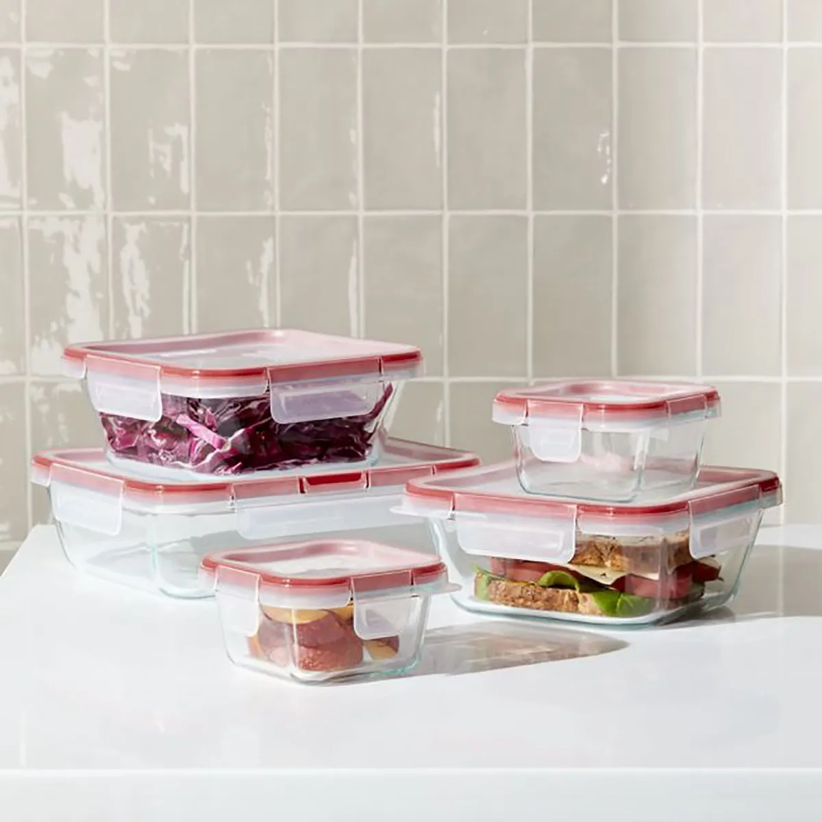 CRATE & BARREL - Set de 10 Piezas Pyrex® Freshlock