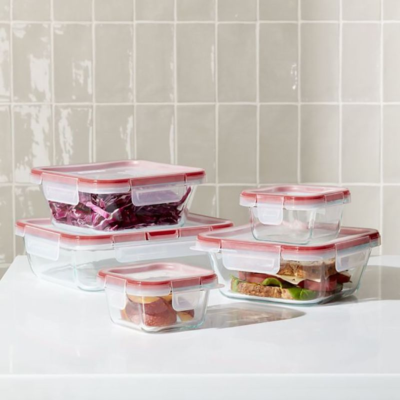CRATE & BARREL - Set de 10 Piezas Pyrex® Freshlock
