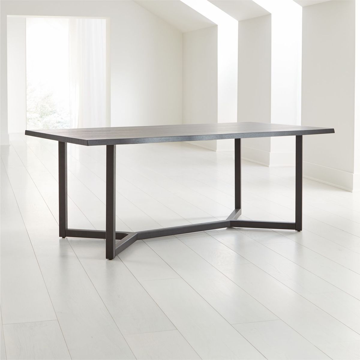 CRATE & BARREL - Mesa de Comedor Verge de Madera de Caucho (6 a 8 Puestos)