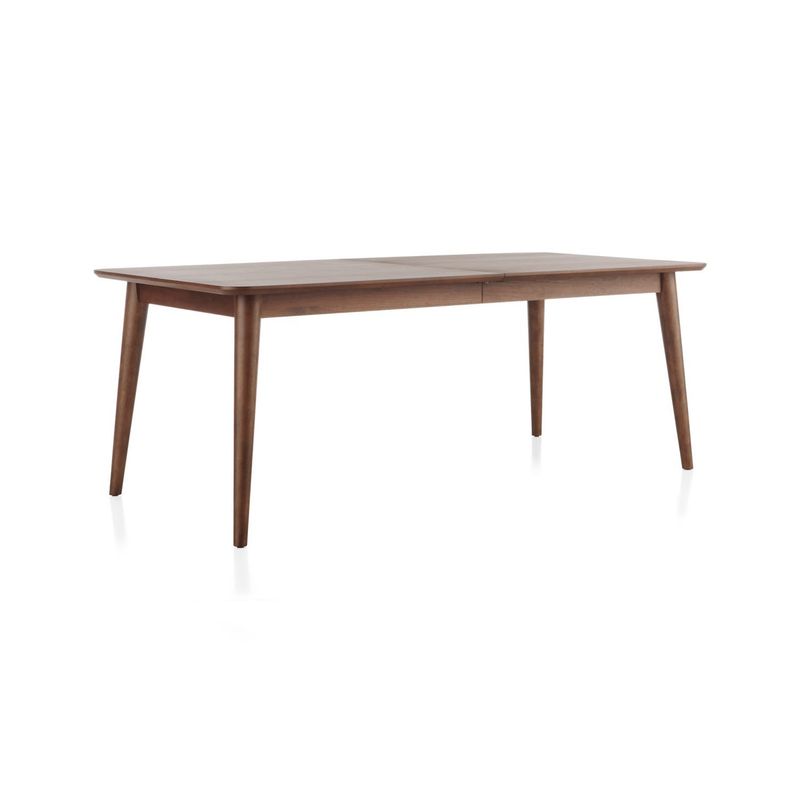 CRATE & BARREL - Mesa de Comedor Tate Extendible de Madera Nogal 198 a 289cm