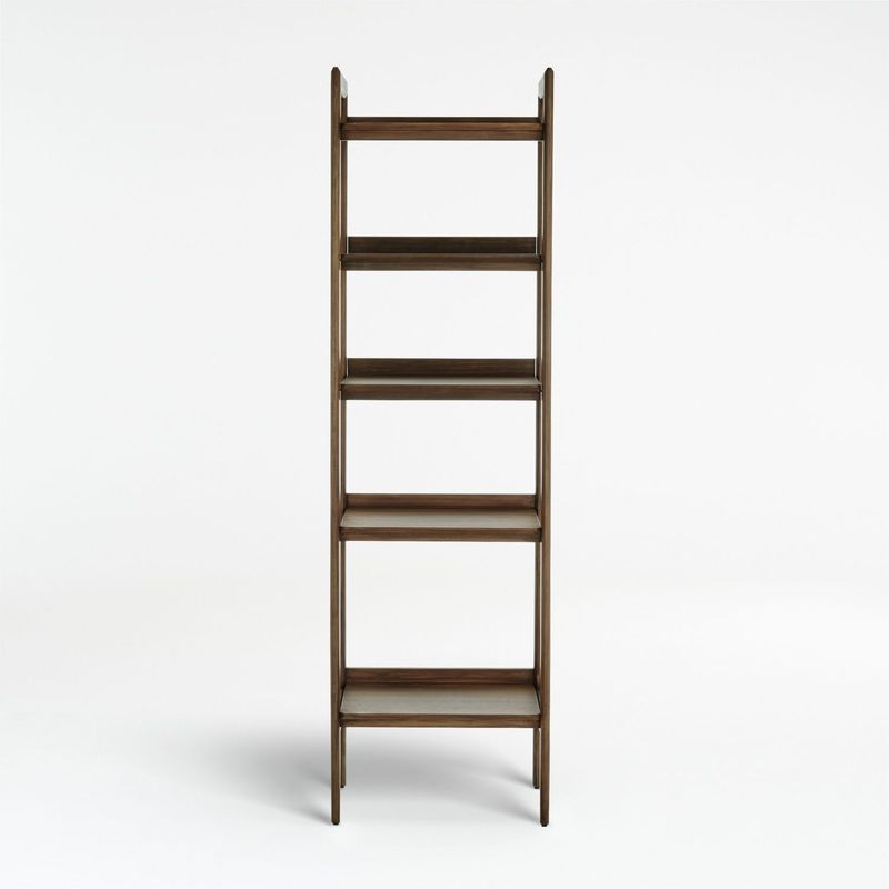CRATE & BARREL - Estante Tate de Madera Nogal