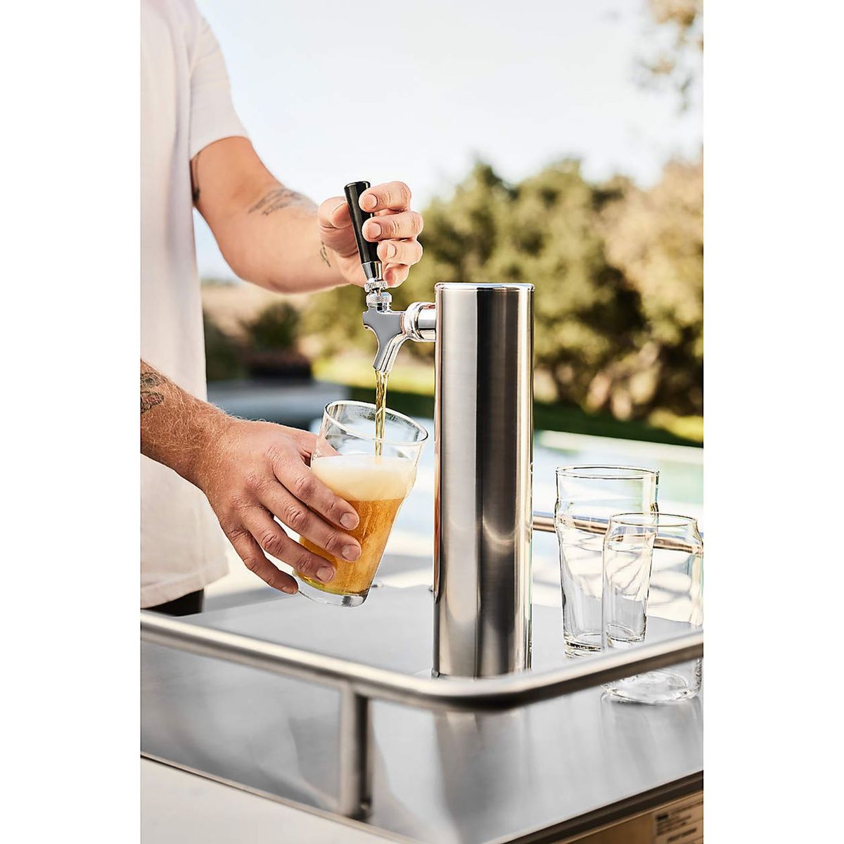 CRATE & BARREL - Vaso Lata Cerveza 0.5l