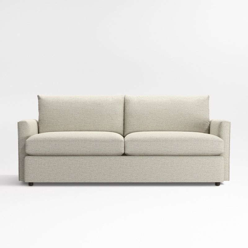 CRATE & BARREL - Sofá Lounge Con Estructura De Madera 3 Cuerpos