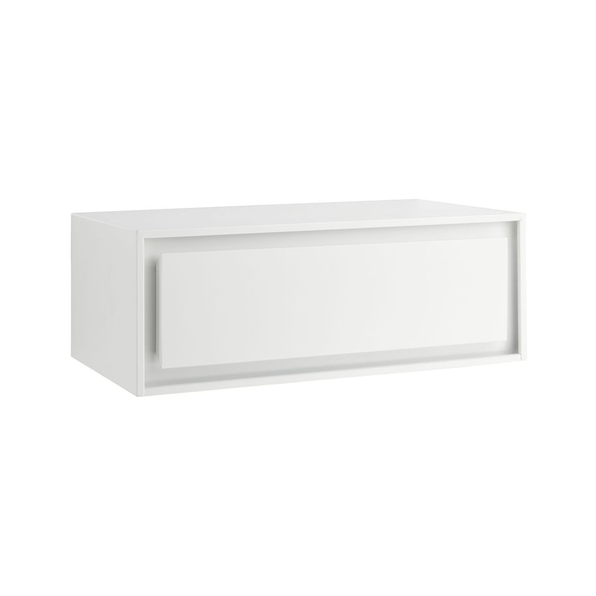 CRATE & BARREL - Mesa de Noche Flotante Pilsen Salt 1 Cajón