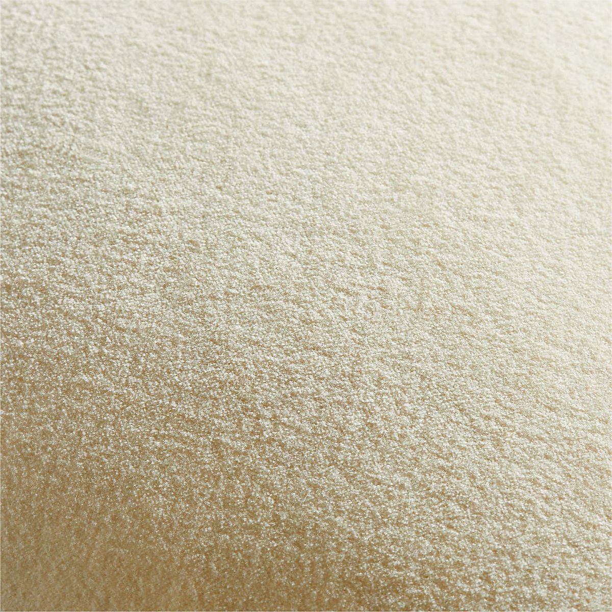 CRATE & BARREL - Funda de Cojín Crema de Terciopelo 51x51cm