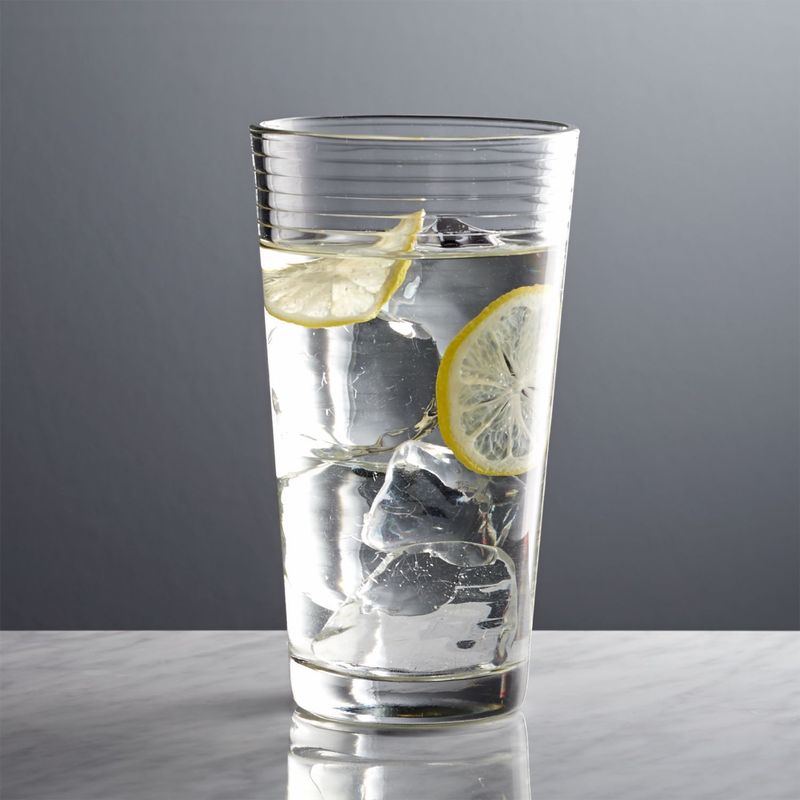 CRATE & BARREL - Vaso Alto Rings 16oz.