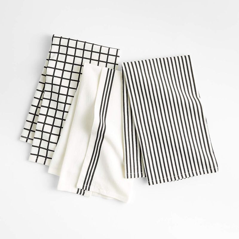 CRATE & BARREL - Set de Paños de Cocina con Bolsa Reutilizable