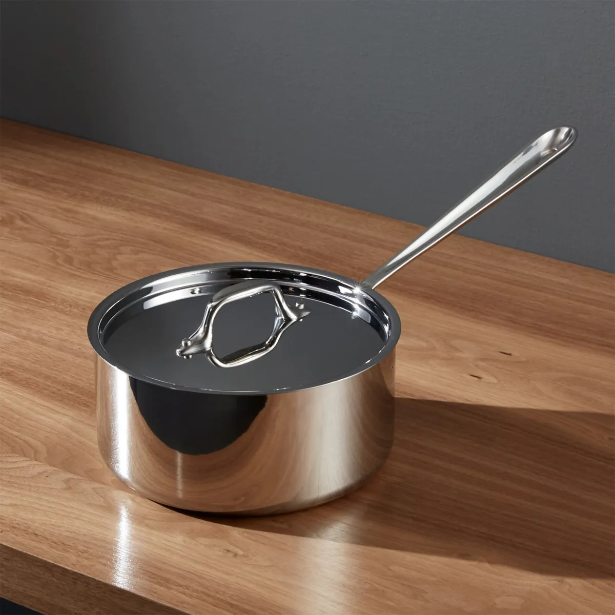 CRATE & BARREL - Cacerola de Acero Inoxidable 3qt ALL-CLAD