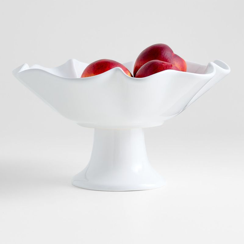 CRATE & BARREL - Bowl Ruffle Con Base