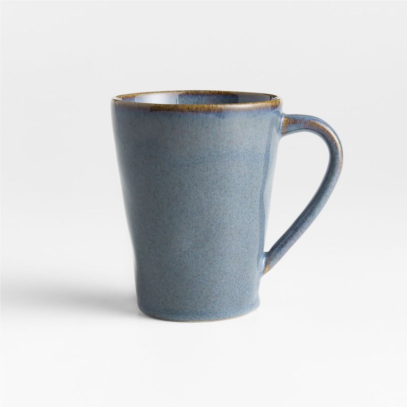 CRATE & BARREL - Mug Marin de Gres Esmaltado