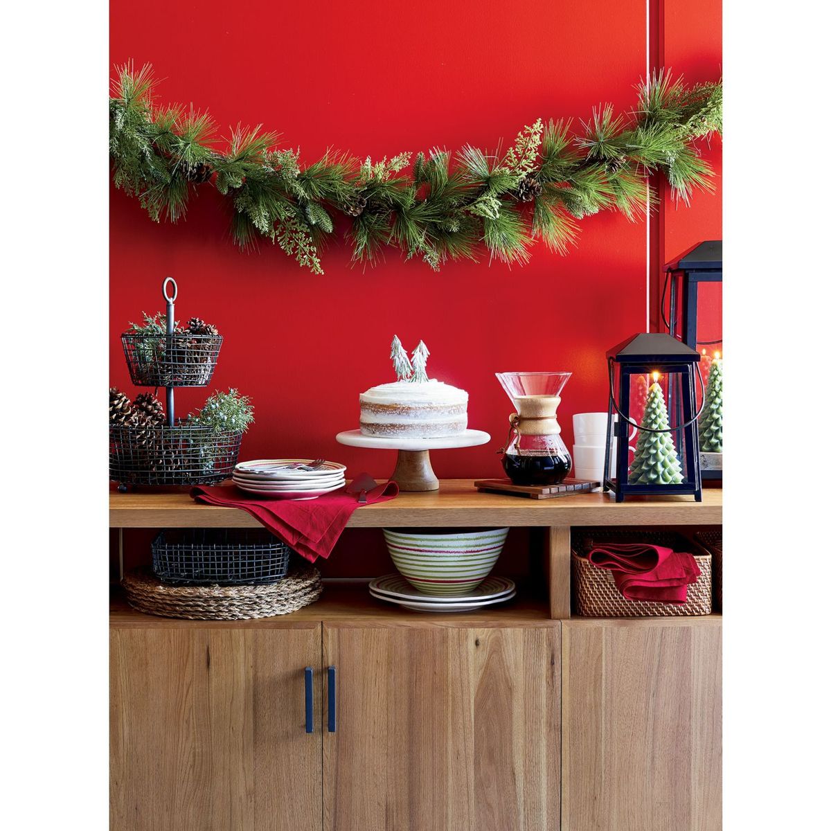 CRATE & BARREL - Canasta Cuadrada Bendt