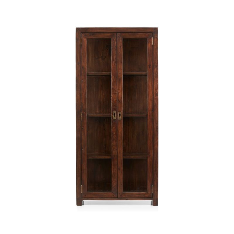 CRATE & BARREL - Librero Morris Marrón de Madera de Pino