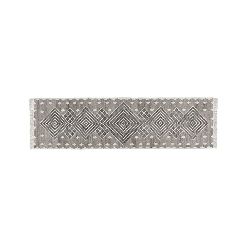 CRATE & BARREL - Alfombra De Interiores/Exteriores Ceri Gris 76x274 cm