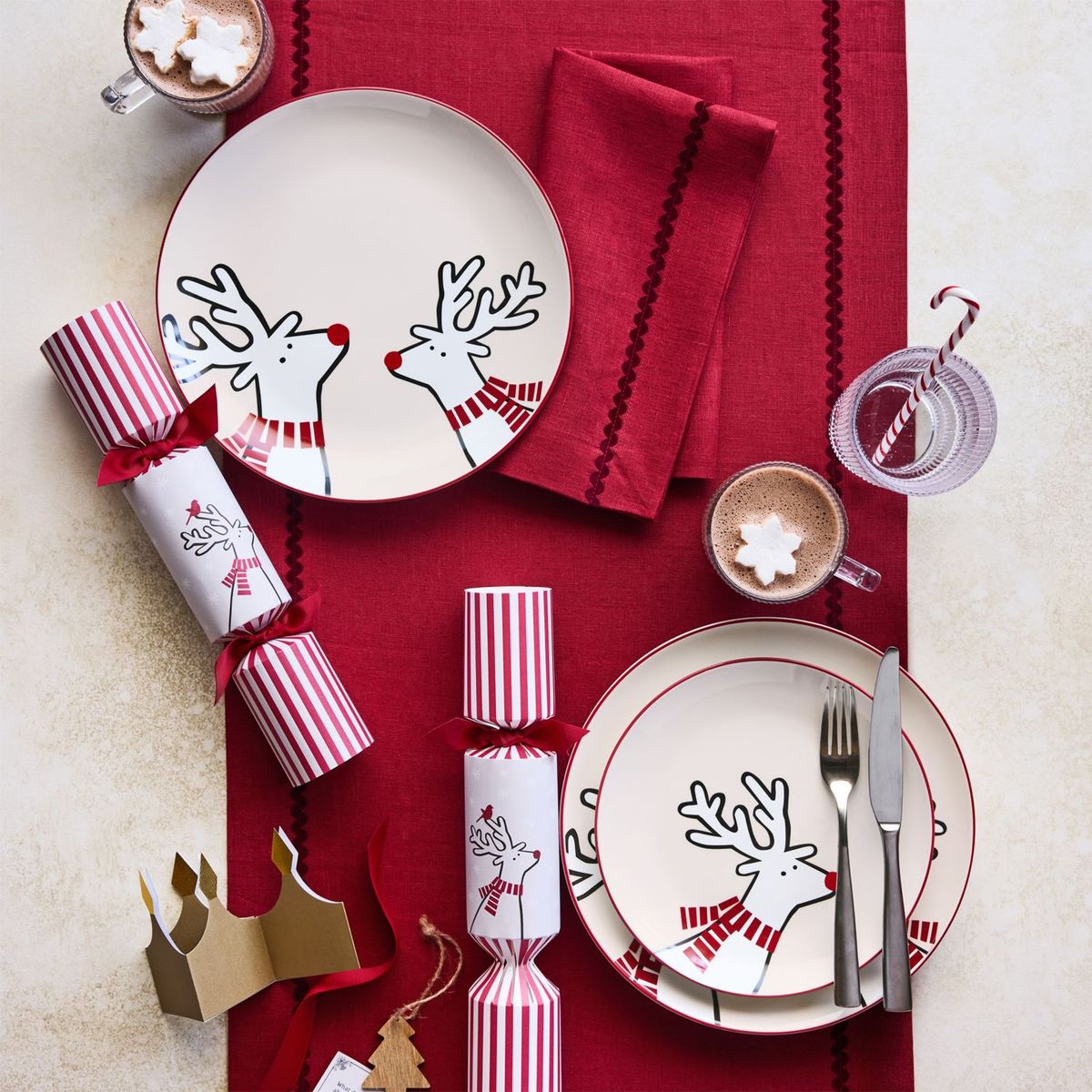 CRATE & BARREL - Plato De Ensalada Arctic Friends